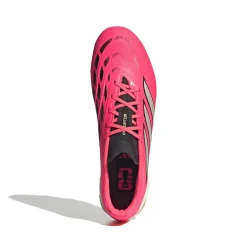 adidas Predator League Gras Voetbalschoenen (FG) Felroze Zilvergrijs Zwart Goud