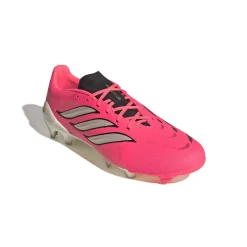 adidas Predator League Gras Voetbalschoenen (FG) Felroze Zilvergrijs Zwart Goud