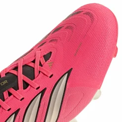 adidas Predator League Gras Voetbalschoenen (FG) Felroze Zilvergrijs Zwart Goud