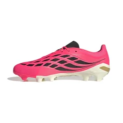 adidas Predator League Gras Voetbalschoenen (FG) Felroze Zilvergrijs Zwart Goud