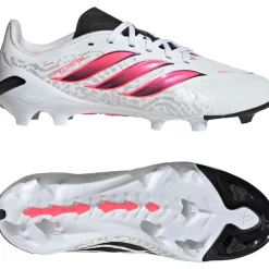 adidas Predator League Gras Voetbalschoenen (FG) Kids Wit Zwart Roze