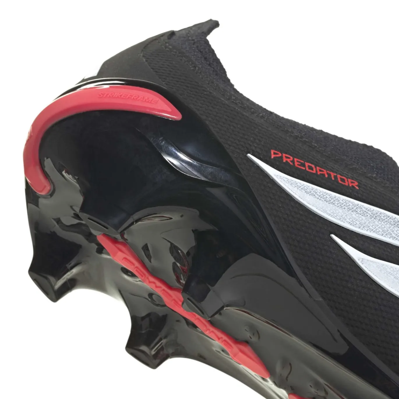 adidas Predator League Veterloze Gras Voetbalschoenen (FG) Zwart Wit Rood