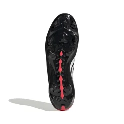 adidas Predator League Veterloze Gras Voetbalschoenen (FG) Zwart Wit Rood