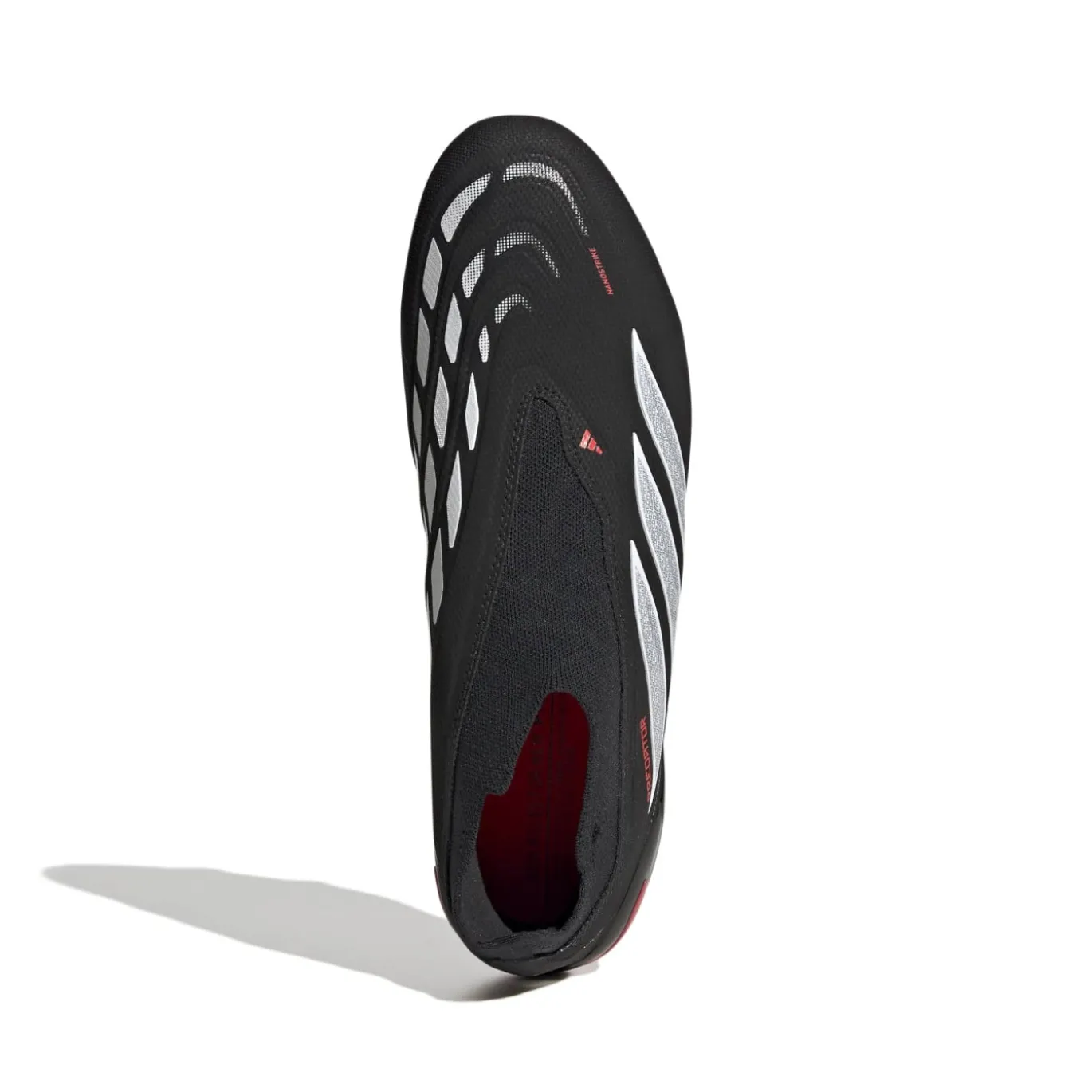 adidas Predator League Veterloze Gras Voetbalschoenen (FG) Zwart Wit Rood