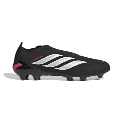 adidas Predator League Veterloze Gras Voetbalschoenen (FG) Zwart Wit Rood