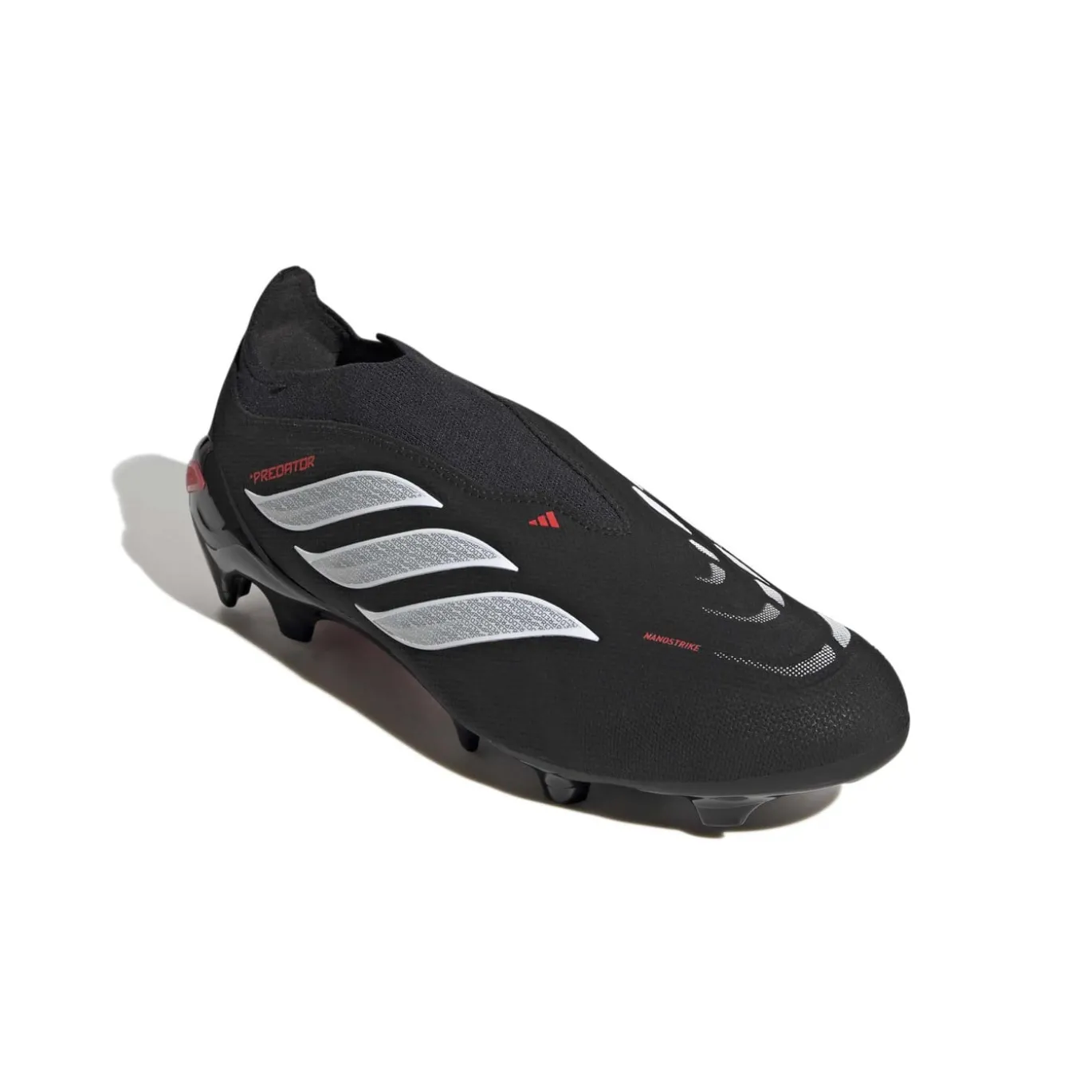 adidas Predator League Veterloze Gras Voetbalschoenen (FG) Zwart Wit Rood