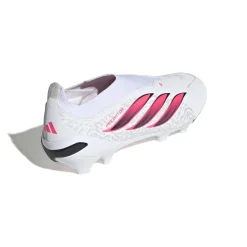 adidas Predator League Veterloze Gras Voetbalschoenen (FG) Wit Zwart Roze