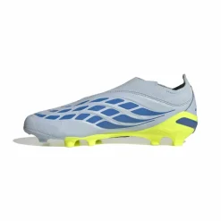 adidas Predator League Veterloze Gras Voetbalschoenen (FG) Kids Lichtblauw Blauw Geel