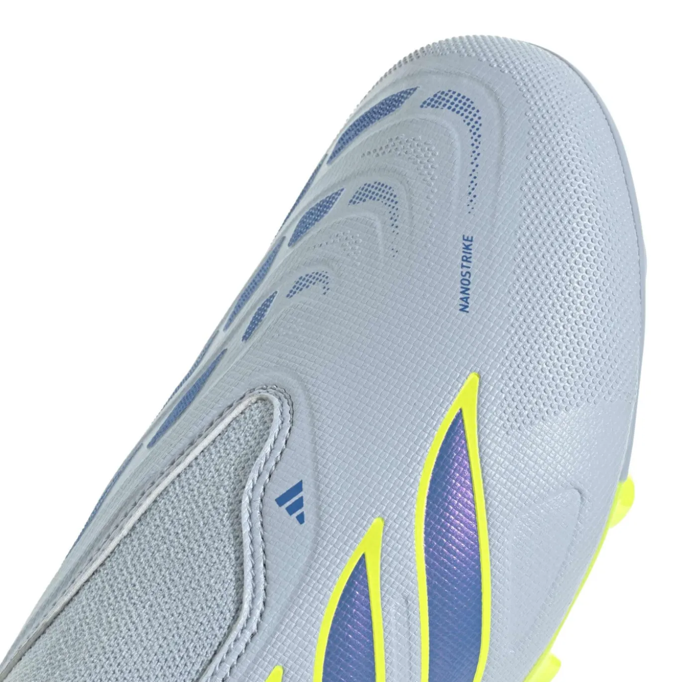 adidas Predator League Veterloze Gras Voetbalschoenen (FG) Kids Lichtblauw Blauw Geel