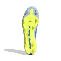 adidas Predator League Veterloze Gras Voetbalschoenen (FG) Lichtblauw Blauw Geel