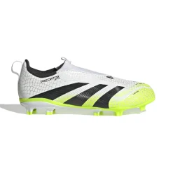 adidas Predator League Veterloze Gras / Kunstgras Voetbalschoenen (MG) Kids Wit Zwart Neongeel