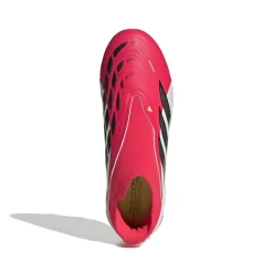 adidas Predator League Veterloze Gras Voetbalschoenen (FG) Kids Rood Wit Zwart