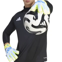 adidas Predator Match Fingersave Keepershandschoenen Lichtblauw Blauw Neongeel