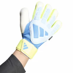 adidas Predator Match Fingersave Keepershandschoenen Lichtblauw Blauw Neongeel
