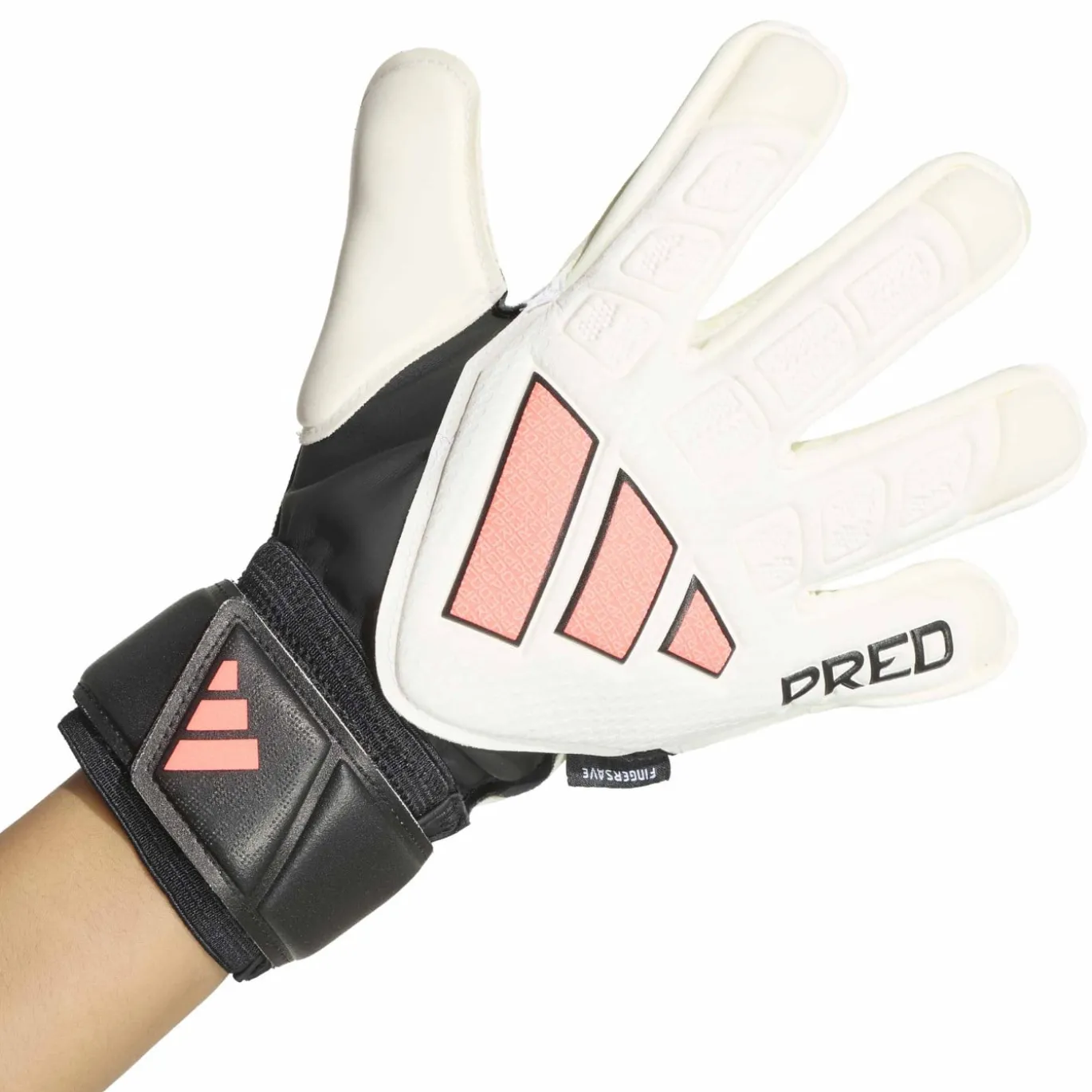 adidas Predator Match Fingersave Keepershandschoenen Kids Wit Zwart Roze