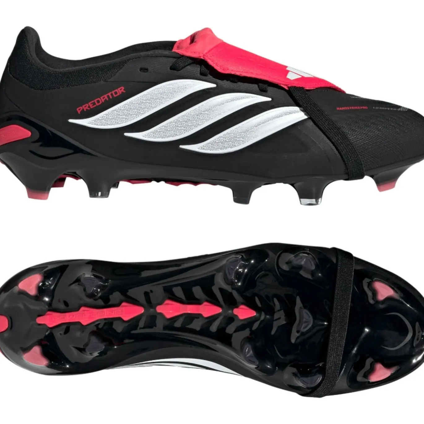 adidas Predator Pro FT Gras Voetbalschoenen (FG) Zwart Wit Rood