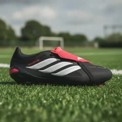 adidas Predator Pro FT Gras Voetbalschoenen (FG) Zwart Wit Rood
