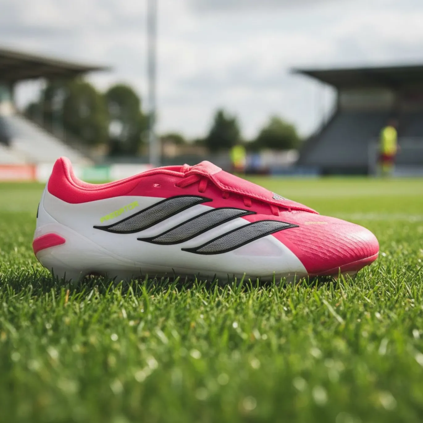 adidas Predator Pro FT Gras Voetbalschoenen (FG) Rood Wit Zwart
