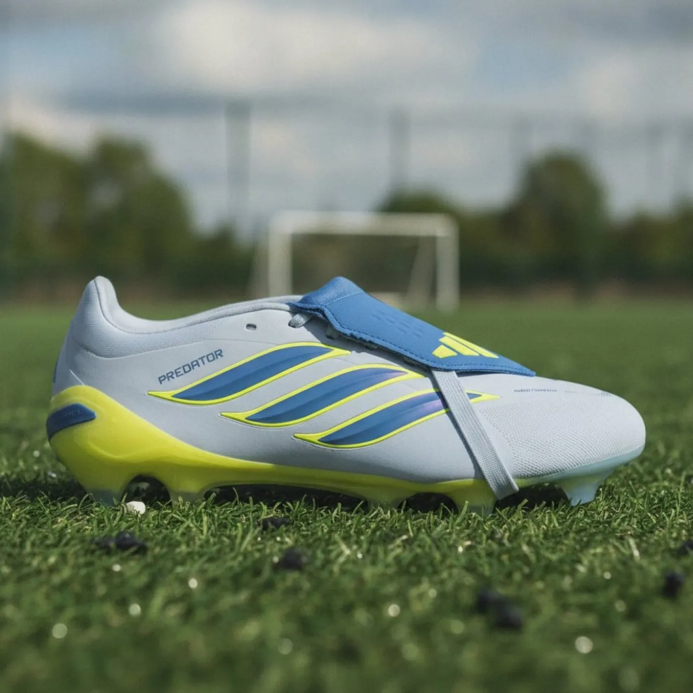 adidas Predator Pro FT Gras Voetbalschoenen (FG) Lichtblauw Blauw Geel