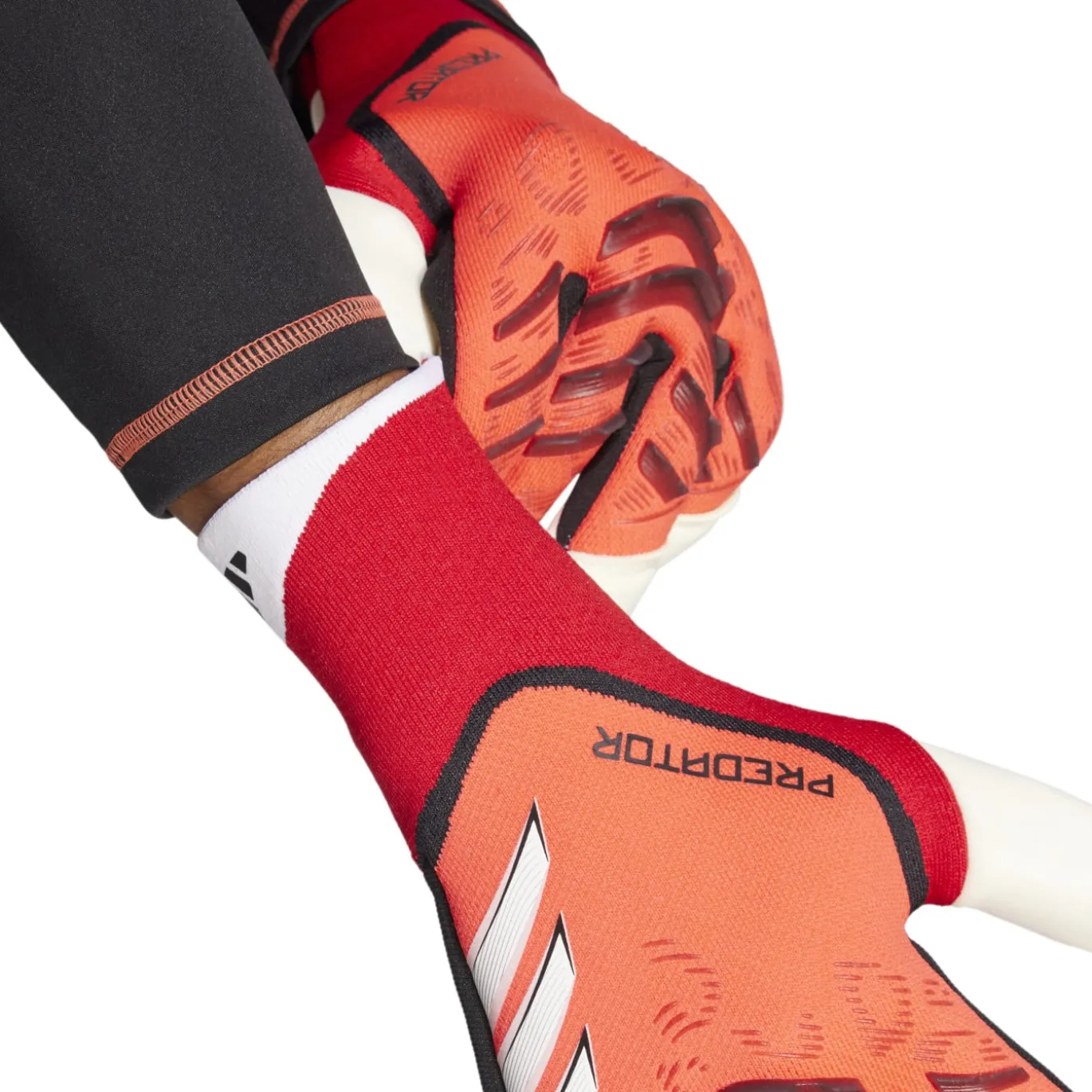 adidas Predator Pro Hybrid Keepershandschoenen Rood Wit Zwart