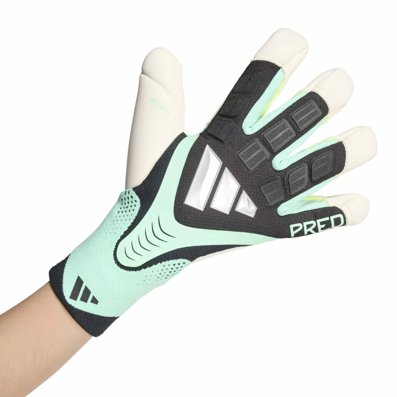 adidas Predator Pro Hybrid Keepershandschoenen Zwart Mintgroen Zilver