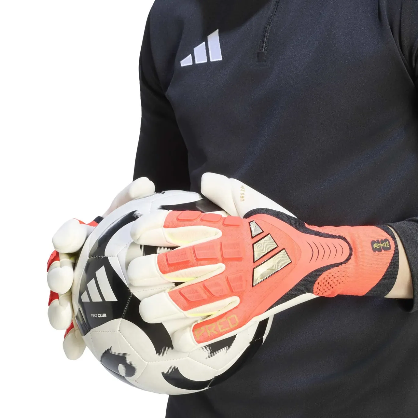 adidas Predator Pro Hybrid Keepershandschoenen Felroze Zilvergrijs Zwart Goud