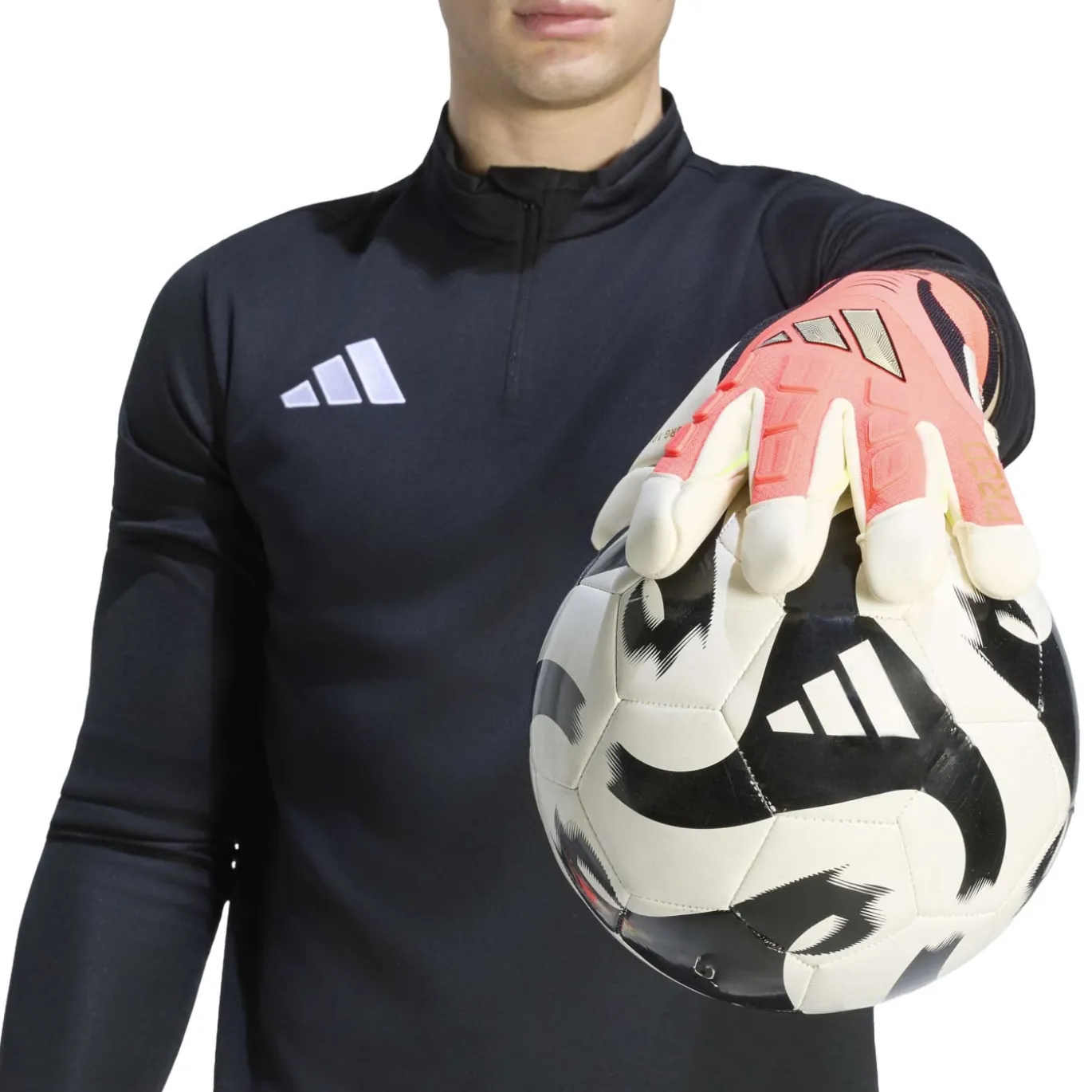 adidas Predator Pro HYP Keepershandschoenen Felroze Zilvergrijs Zwart Goud