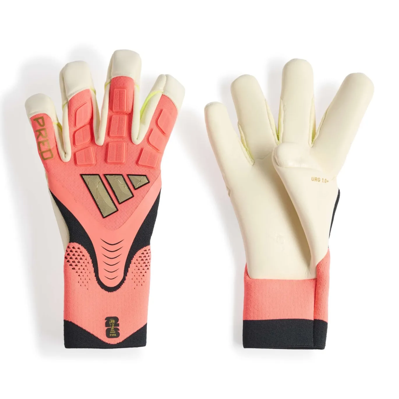 adidas Predator Pro HYP Keepershandschoenen Felroze Zilvergrijs Zwart Goud