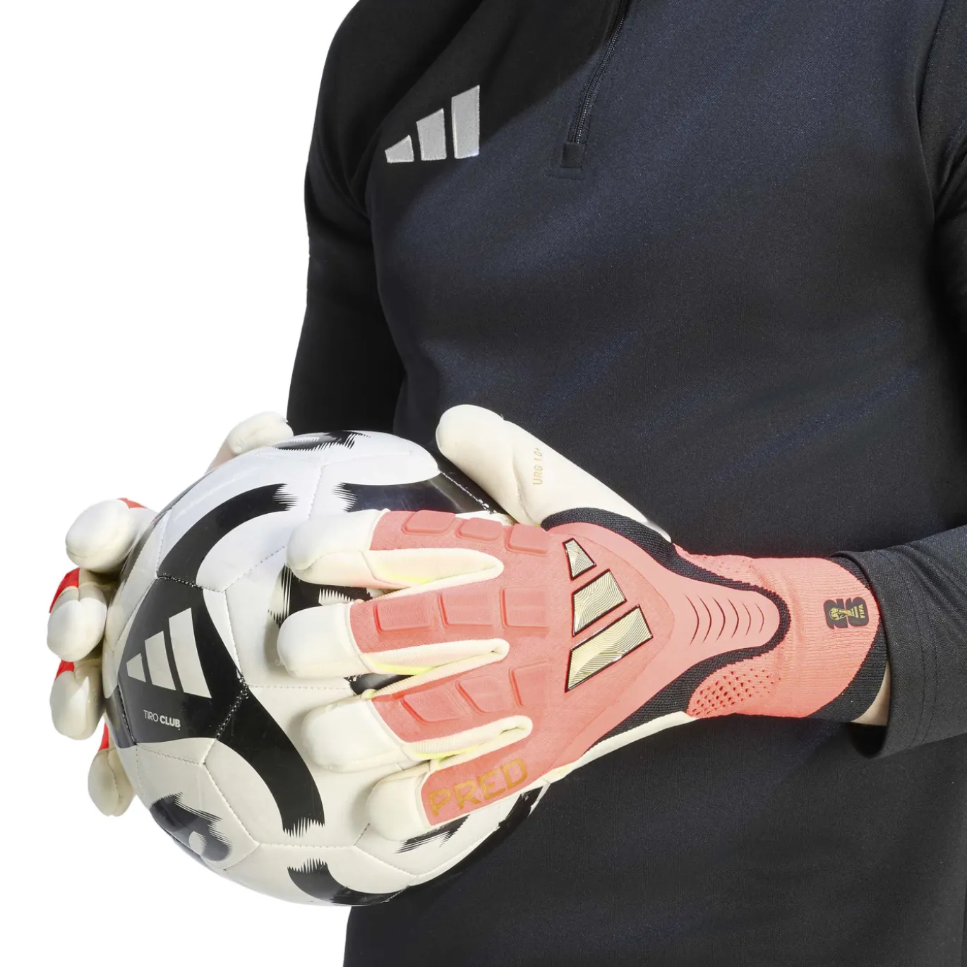 adidas Predator Pro HYP Keepershandschoenen Felroze Zilvergrijs Zwart Goud