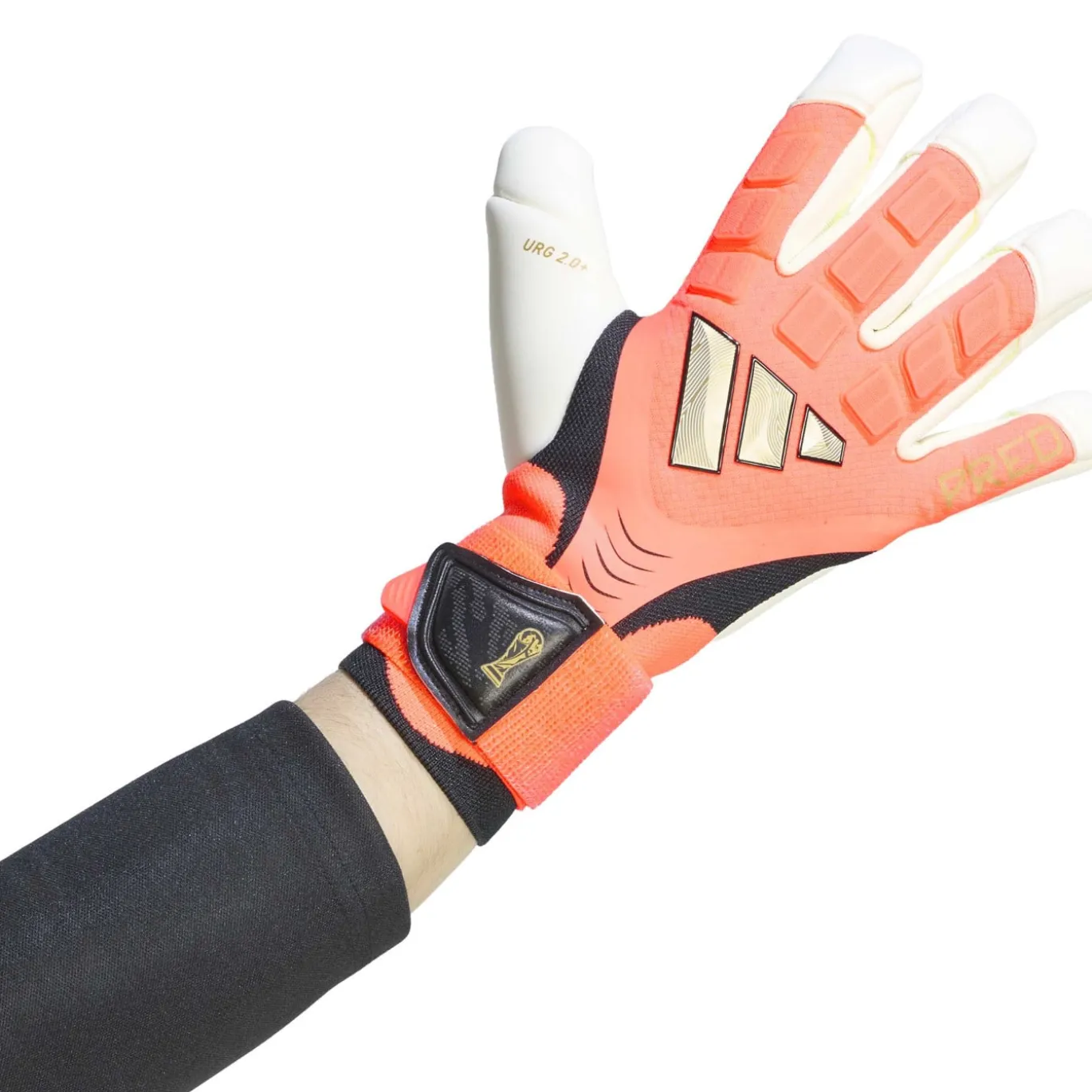 adidas Predator Pro HYS Keepershandschoenen Felroze Zilvergrijs Zwart Goud