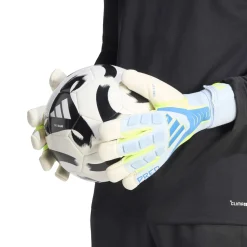 adidas Predator Pro Hys keepershandschoenen Lichtblauw Blauw Neongeel