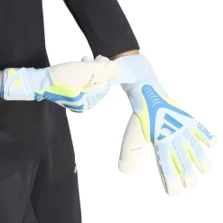 adidas Predator Pro Hys keepershandschoenen Lichtblauw Blauw Neongeel
