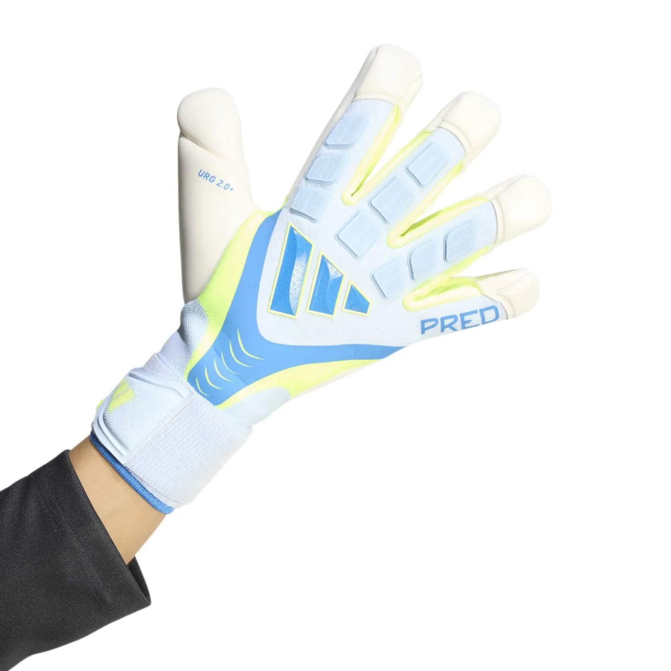 adidas Predator Pro Hys keepershandschoenen Lichtblauw Blauw Neongeel