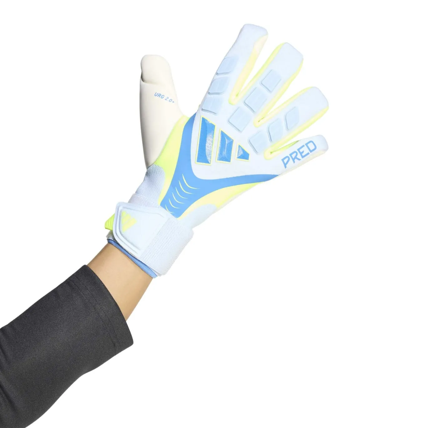 adidas Predator Pro Strap Keepershandschoenen Blauw Lichtblauw Neongeel
