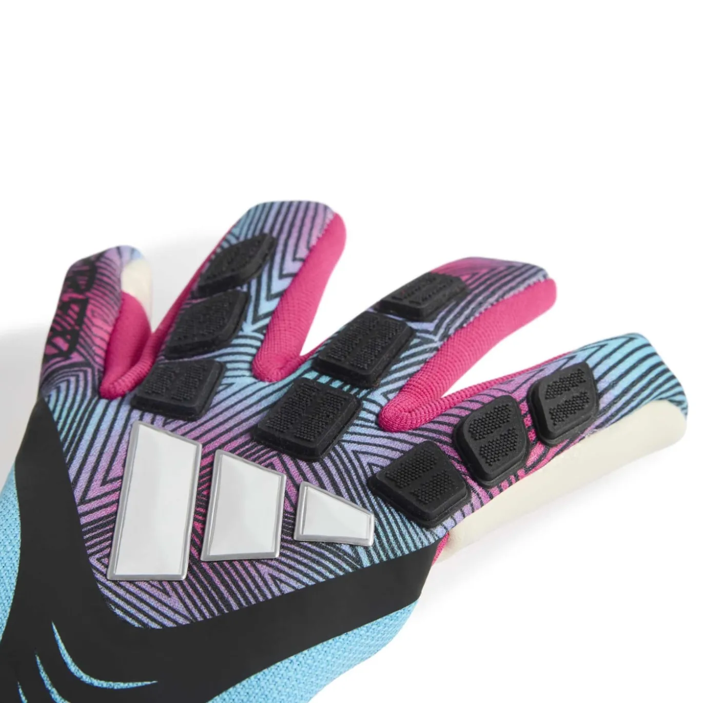 adidas Predator Pro Strap Keepershandschoenen Zwart Lichtblauw Wit Felroze