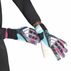 adidas Predator Pro Strap Keepershandschoenen Zwart Lichtblauw Wit Felroze