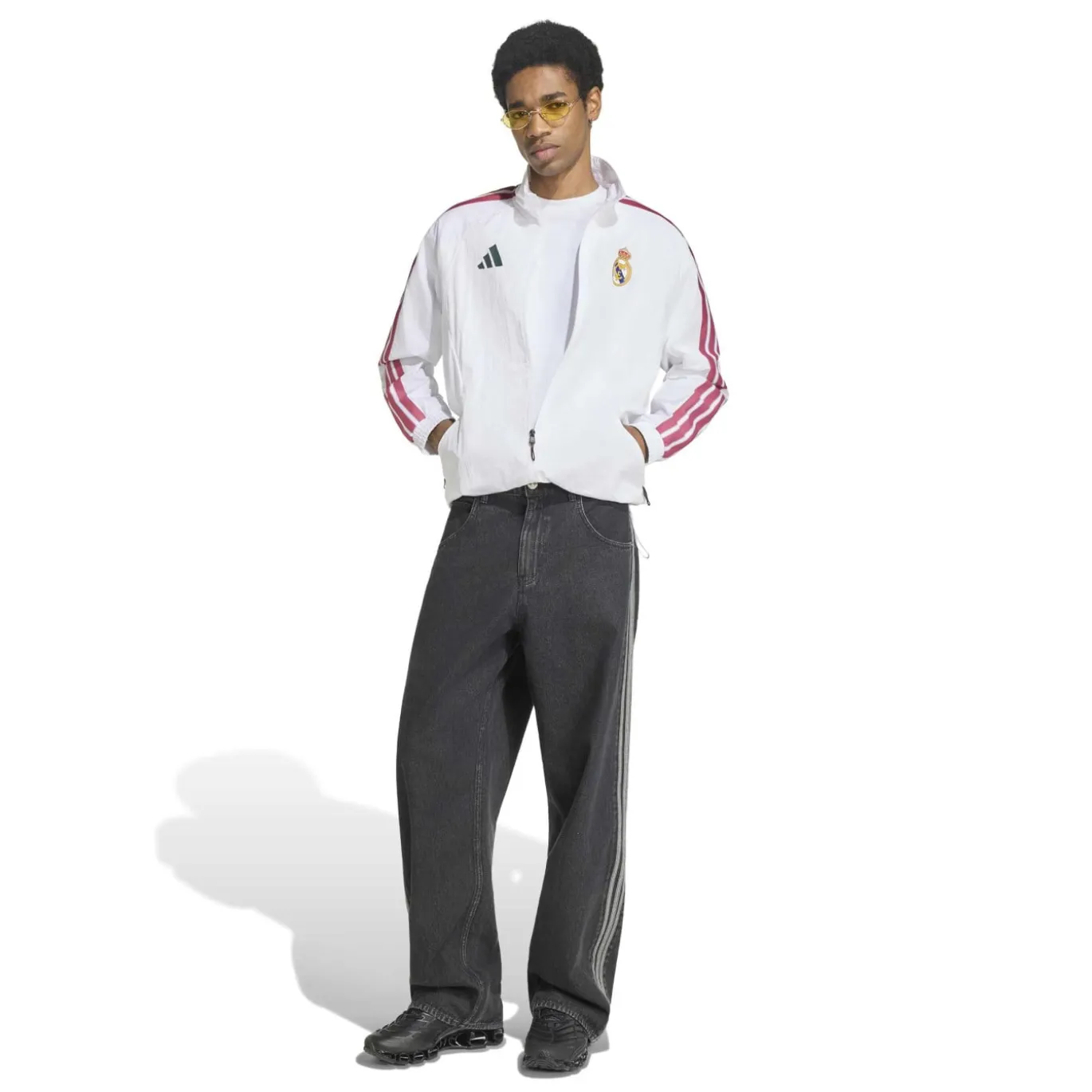 adidas Real Madrid Anthem Trainingsjack 2026-2027 Wit Paars Zwart