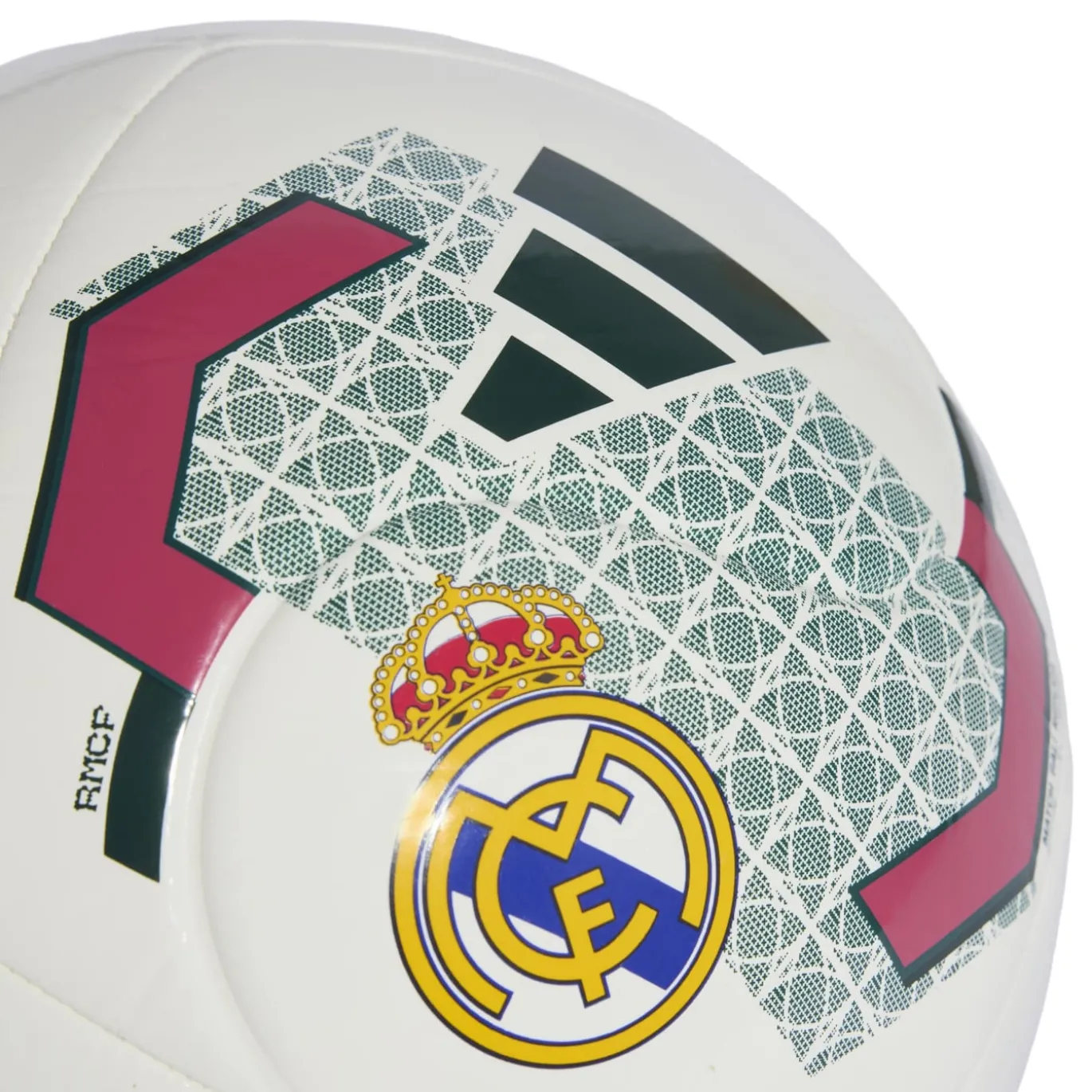 adidas Real Madrid Club Voetbal Maat 5 2026-2027 Wit Zwart Roze