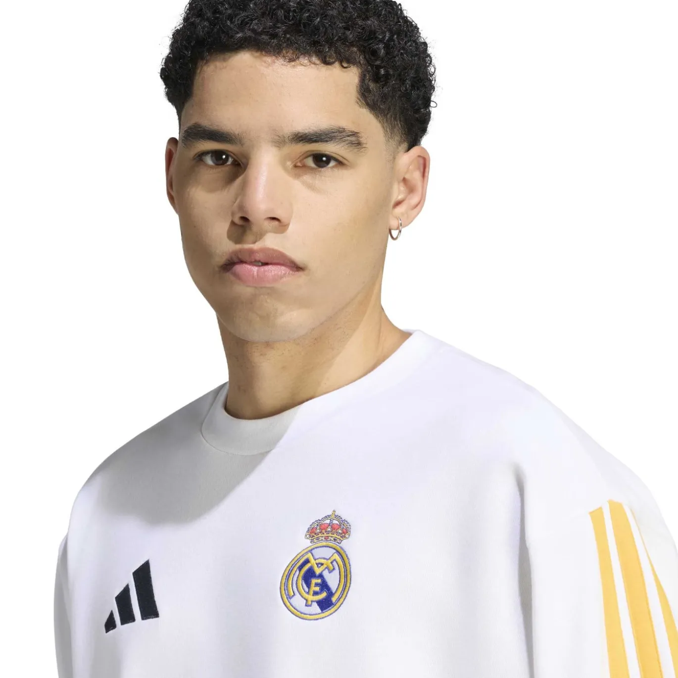 adidas Real Madrid DNA Crew Trainingspak 2026-2027 Wit Donkerblauw Oranje