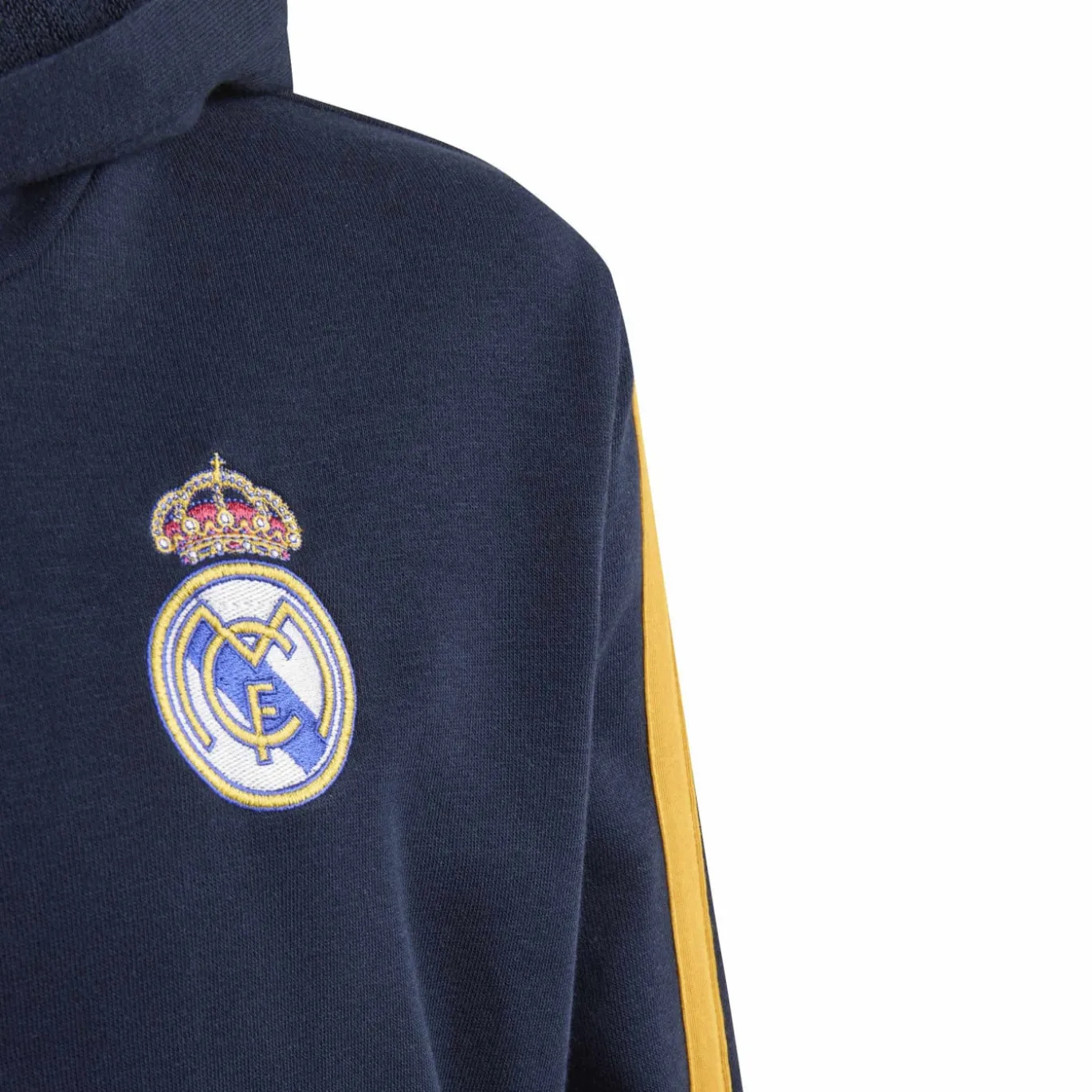 adidas Real Madrid DNA Hoodie 2026-2027 Kids Donkerblauw Oranje Wit