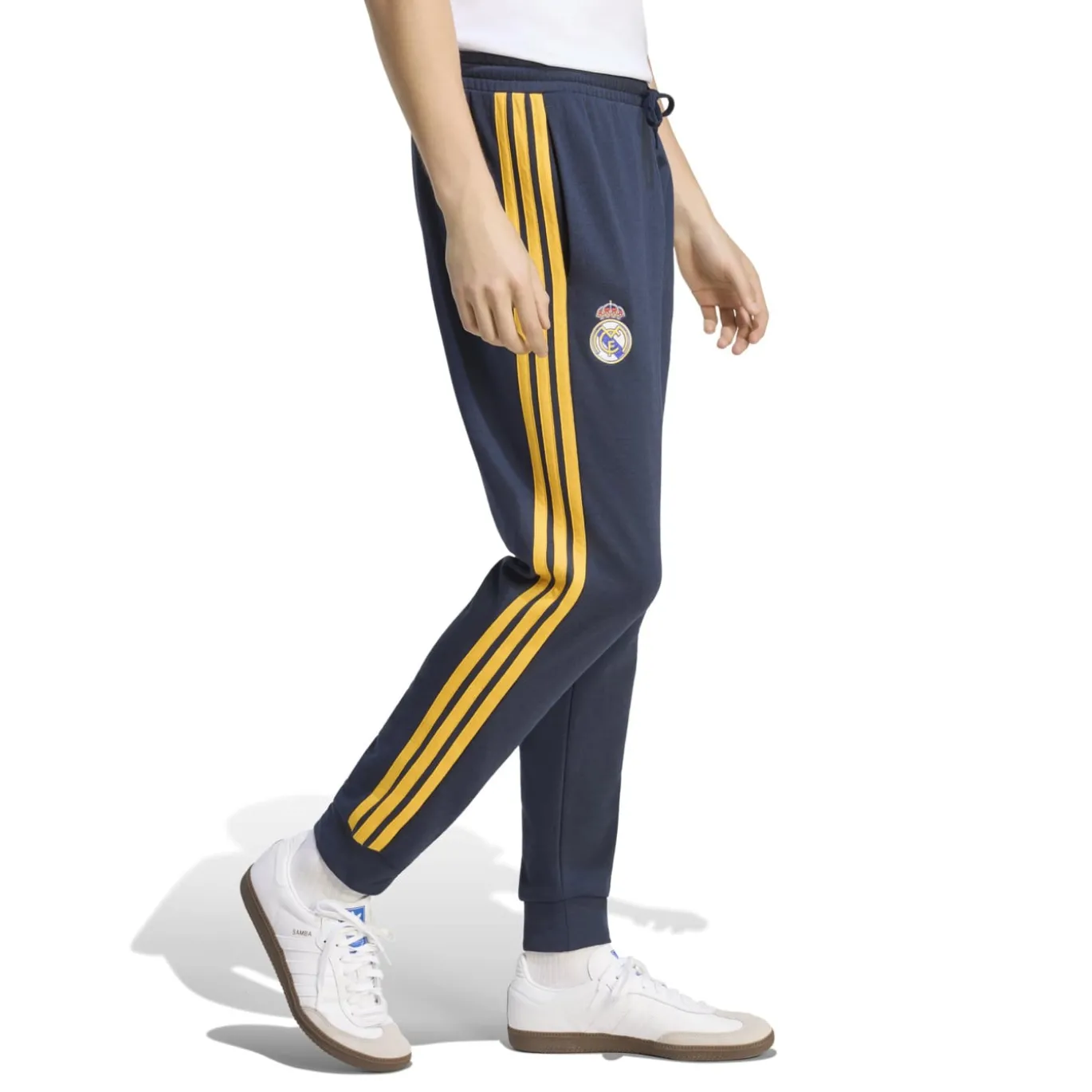 adidas Real Madrid DNA Joggingbroek Donkerblauw Oranje Wit