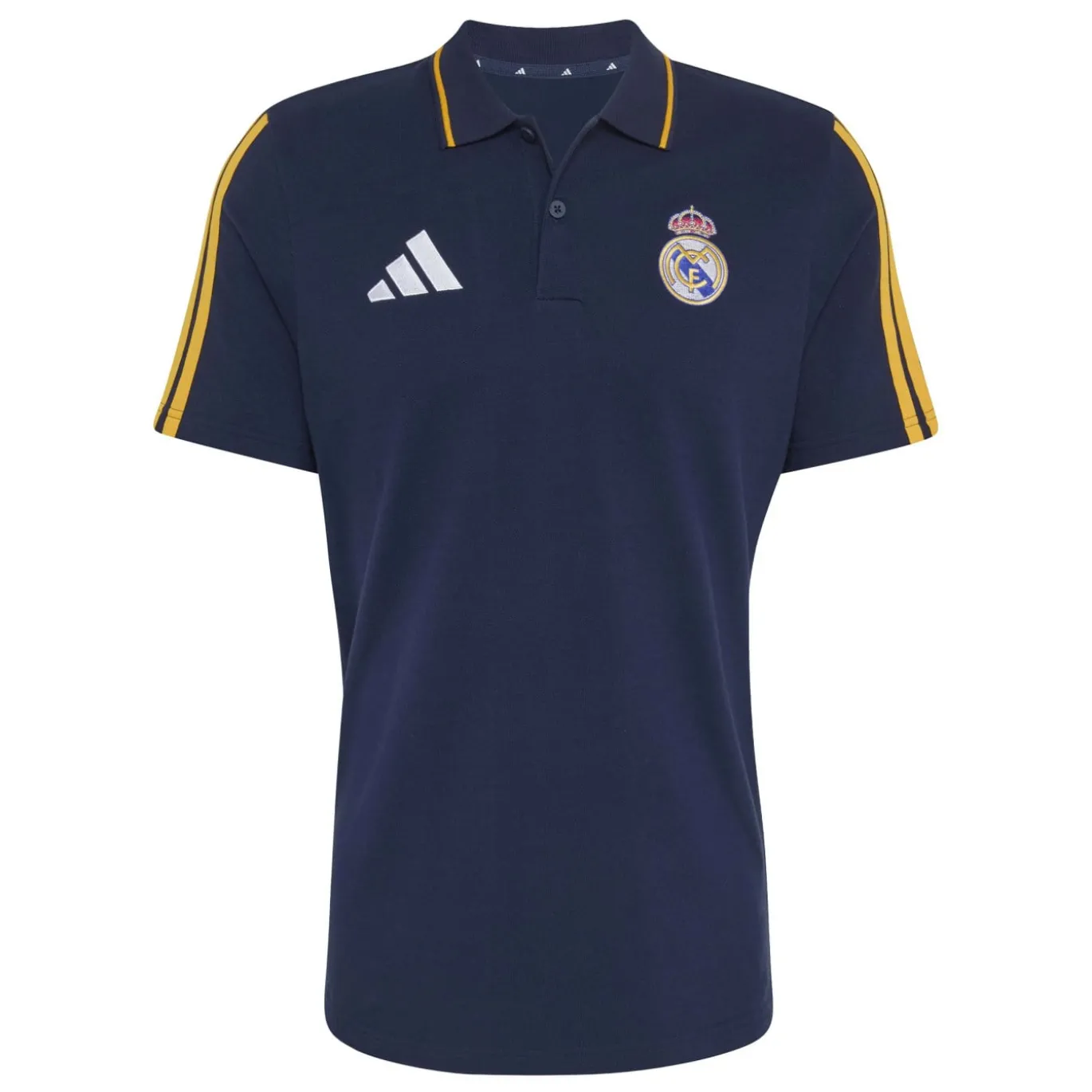 adidas Real Madrid DNA Polo 2026-2027 Donkerblauw Oranje Wit