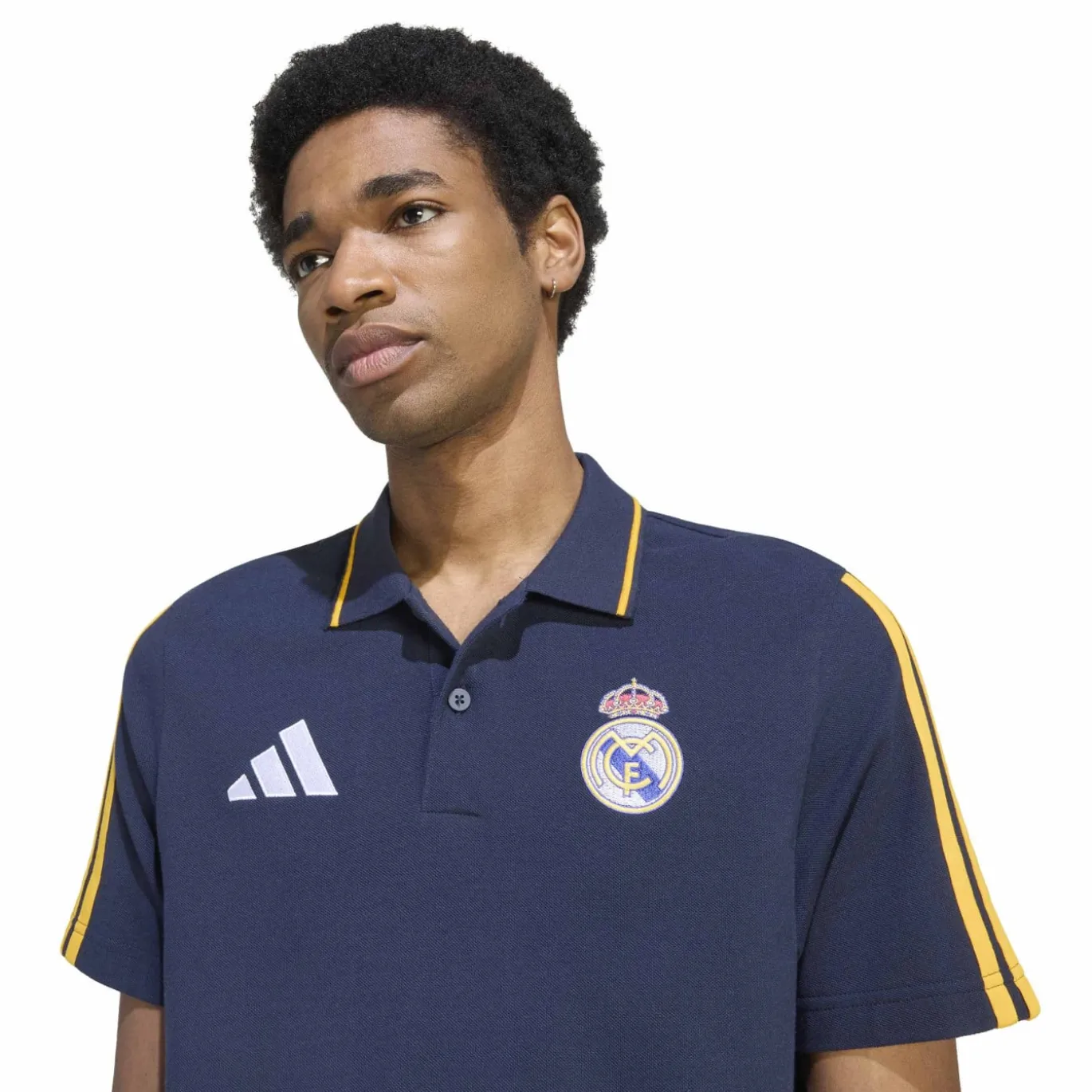 adidas Real Madrid DNA Polo 2026-2027 Donkerblauw Oranje Wit
