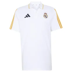 adidas Real Madrid DNA Polo 2026-2027 Wit Oranje Donkerblauw