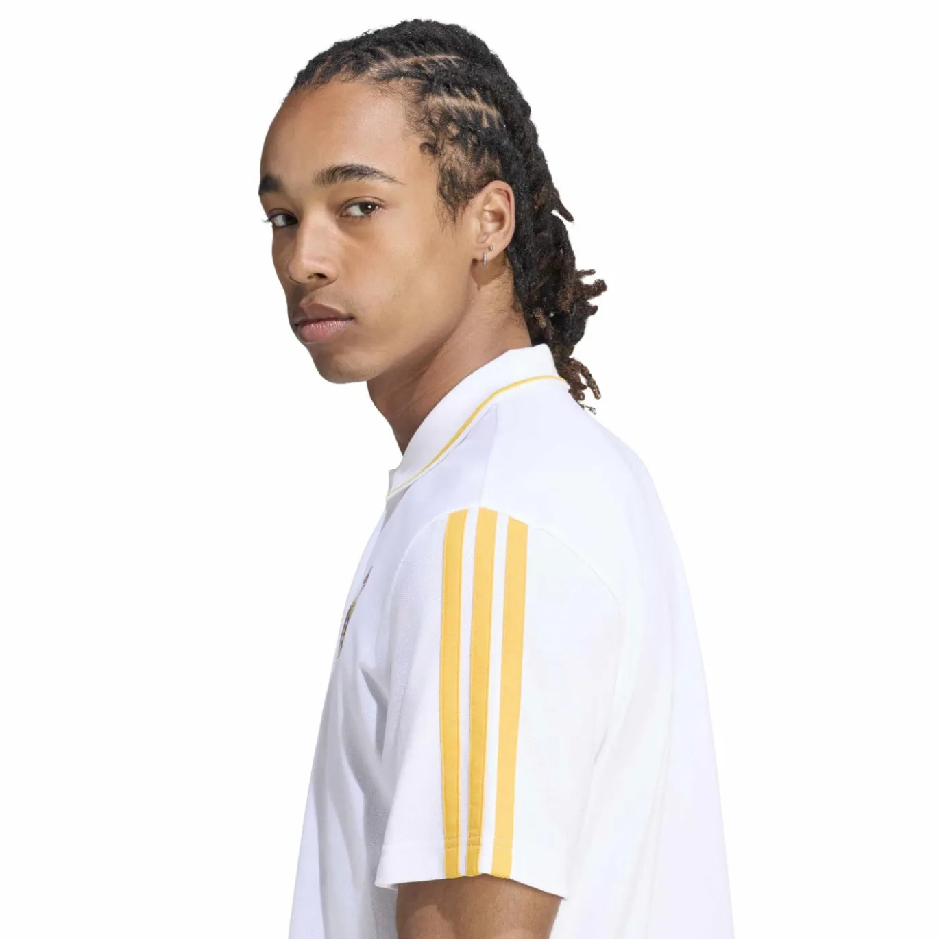 adidas Real Madrid DNA Polo 2026-2027 Wit Oranje Donkerblauw