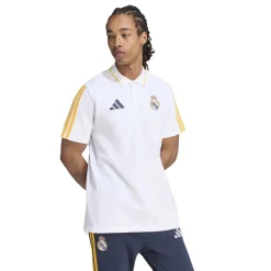 adidas Real Madrid DNA Polo 2026-2027 Wit Oranje Donkerblauw