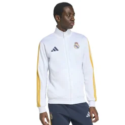 adidas Real Madrid DNA Trainingsjack 2026-2027 Wit Oranje Zwart