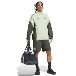 adidas Real Madrid Downtime Broekje 2025-2026 Grijs Lichtgroen