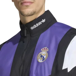 adidas Real Madrid EQT Trainingsjack 2026-2027 Zwart Paars Wit