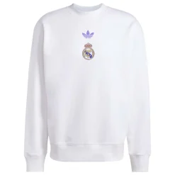 adidas Real Madrid Lifestyler Crew Trainingspak Wit Paars